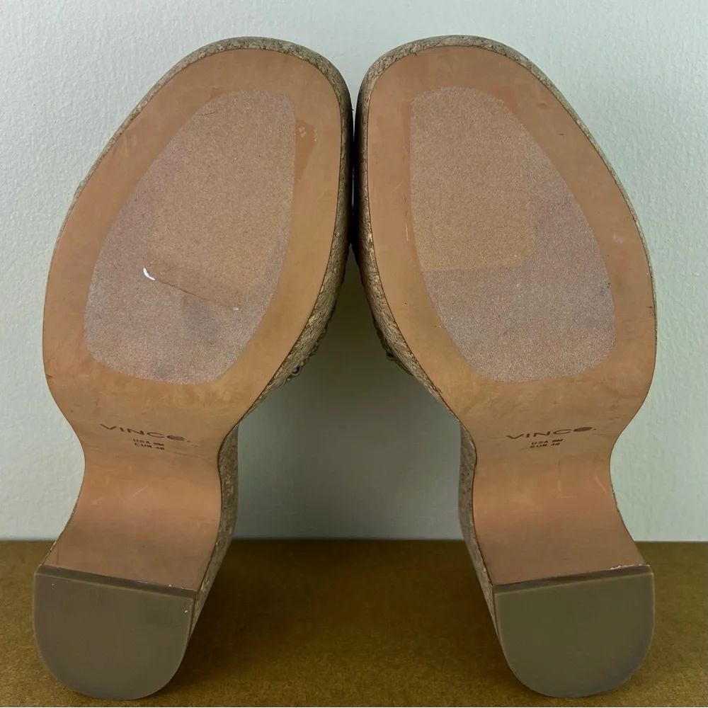 NEW VINCE CROCHET PLATFORM SANDALS - Picture 13 of 13